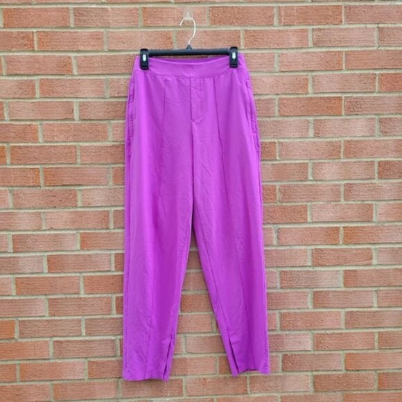 Athleta Brooklyn Heights Vienna Slim Pants Size 6 zippered pockets polyester - Picture 2 of 6